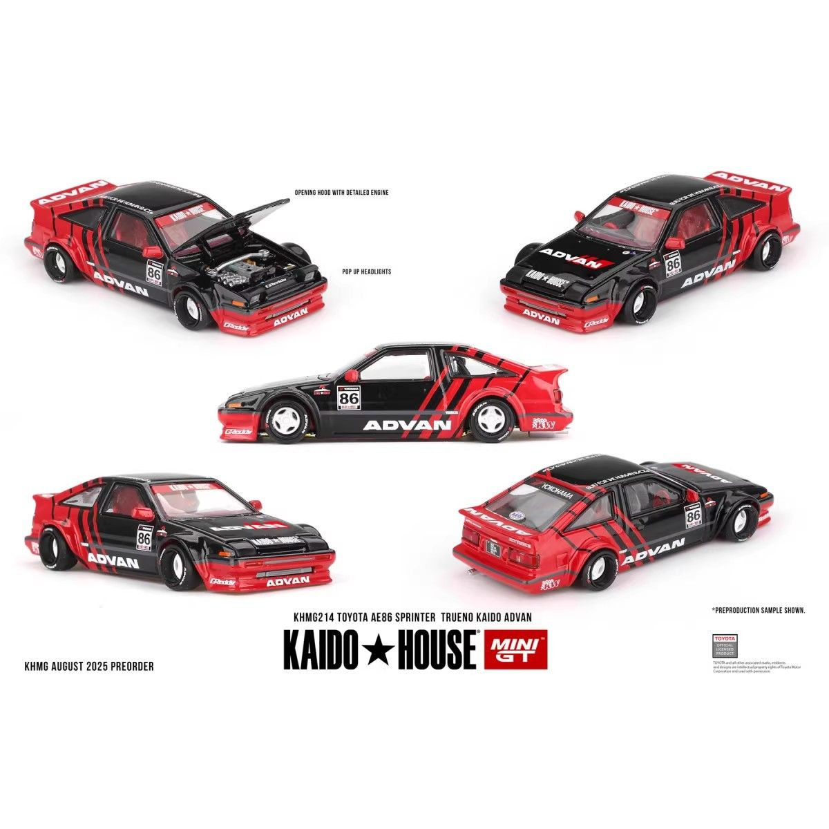 Model Kit Ae86 - Kaido House + MINIGT 1:64 Toyota
