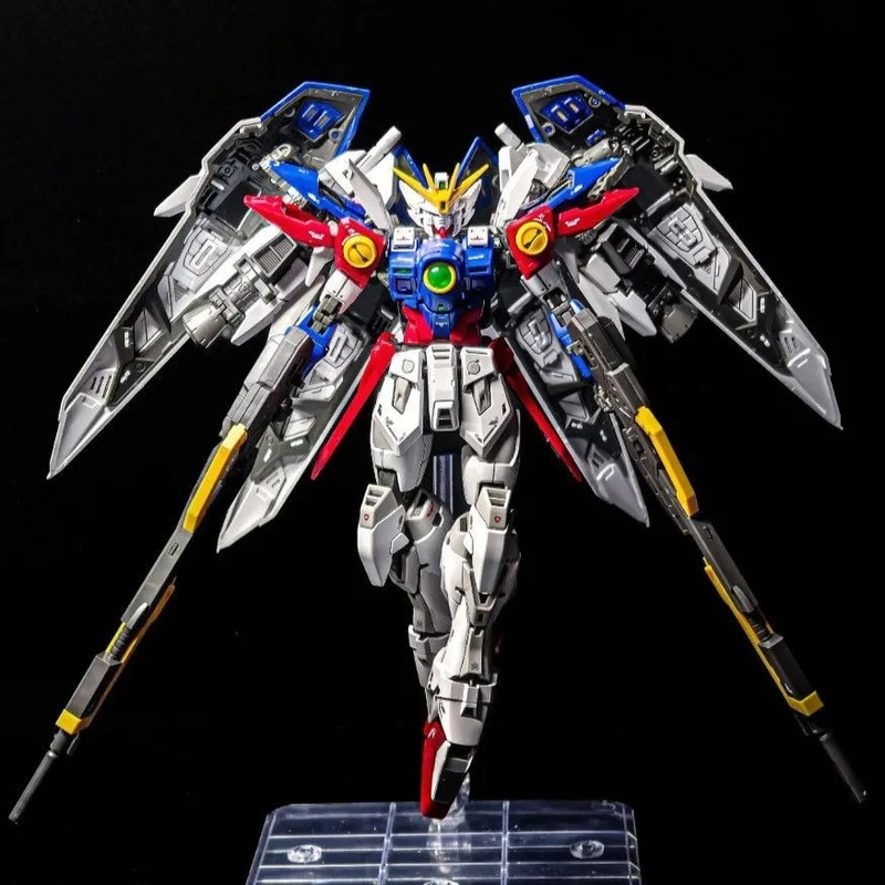 Model Kit Wing Zero - 1/144 Transformable Wing Zero Gunpla Assembly