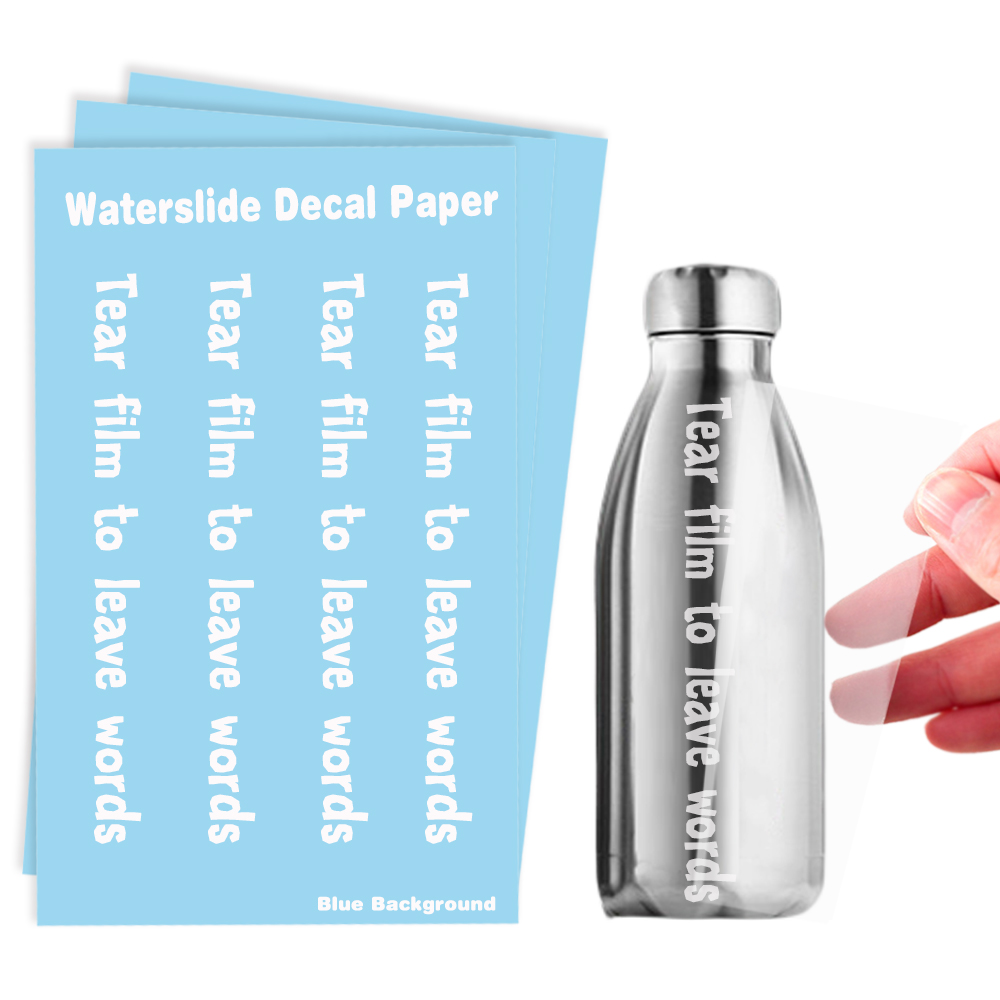 Waterslide Decal Paper - Laser Blue Film Free Waterproof For