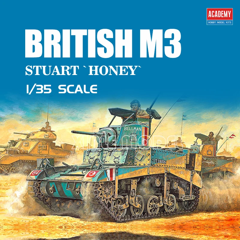 Academy 13270 M3 Stuart, Light - огляд і ціна Model Kit Academy