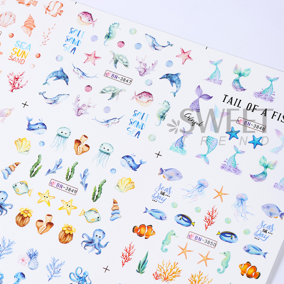 12 Designs Summer Ocean Theme  - огляд і ціна Waterslide Decal Paper