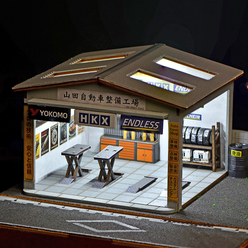 1:64 Scale DIY Auto Repair Sho - огляд і ціна Model Kit Diorama