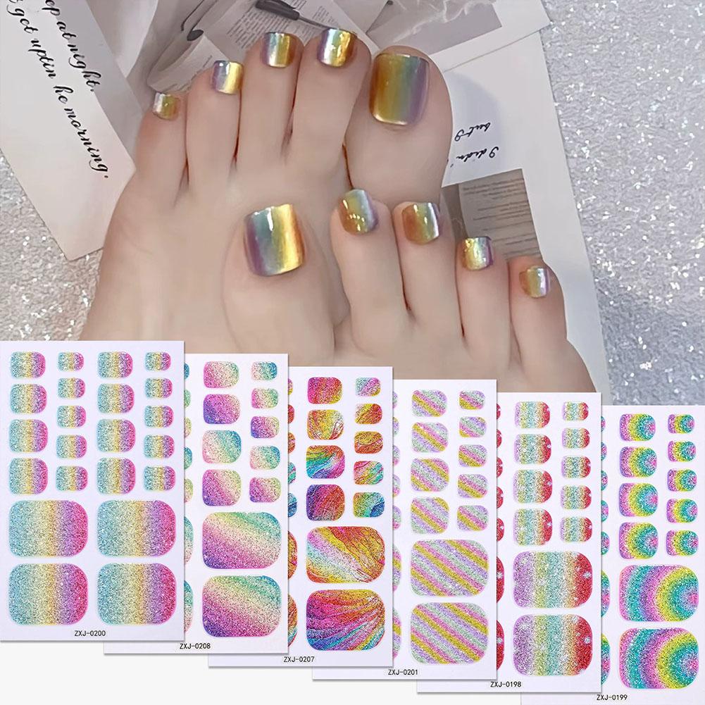 Rainbow Glitter Toe Nail Stick - огляд і ціна Waterslide Decal Paper