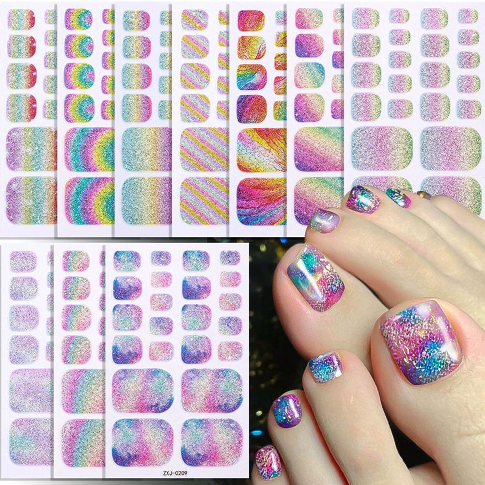 Rainbow Glitter Toe Nail Stick - огляд і ціна Waterslide Decal Paper