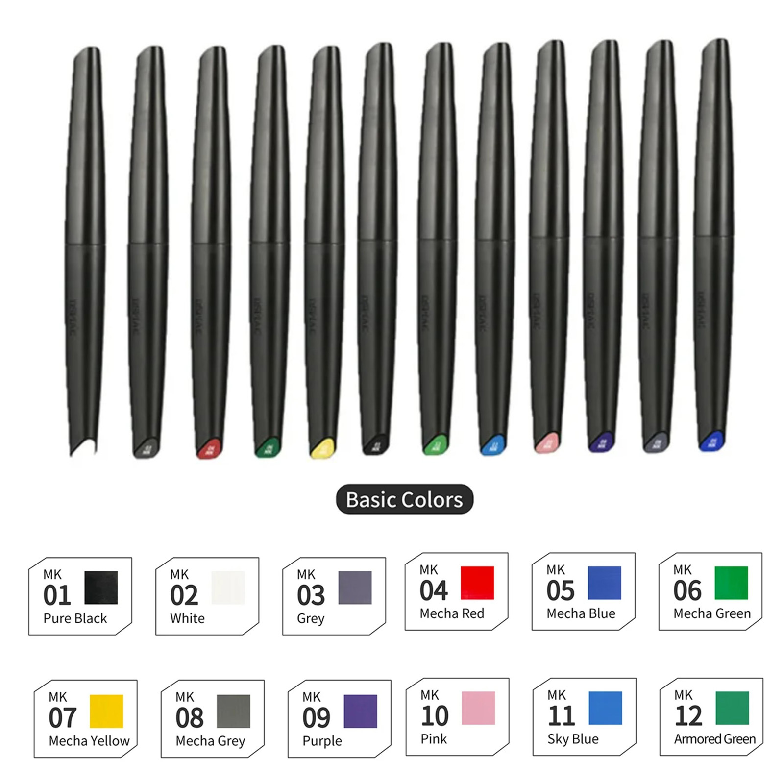 DSPIAE Soft Tip Water-based Ma - огляд і ціна Model Kit Paint Set
