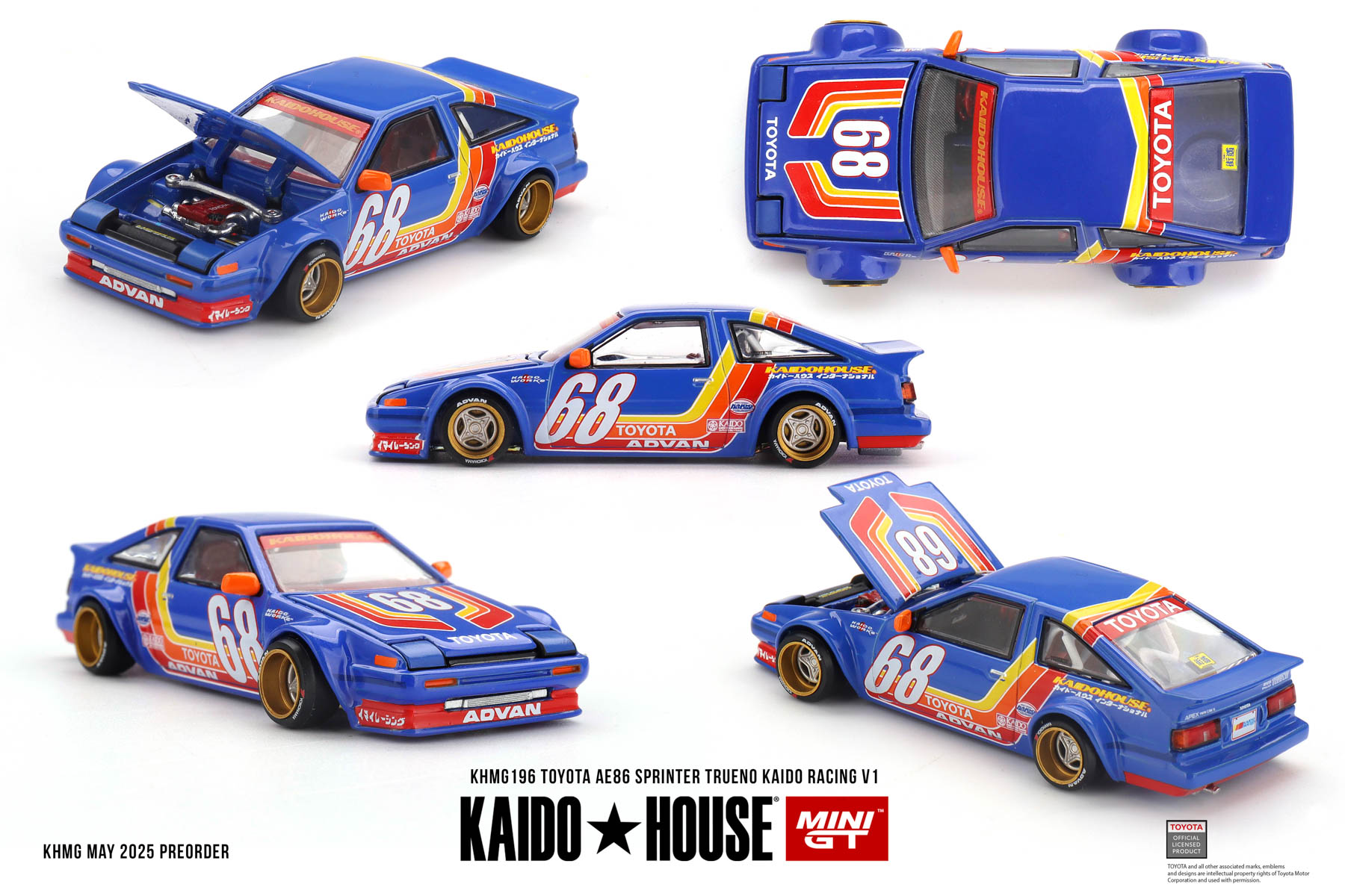 Kaido House + MINIGT Toyota AE - огляд і ціна Model Kit Ae86