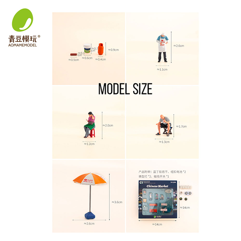 1/64 Night market s Model Kit- - огляд і ціна Model Kit Diorama
