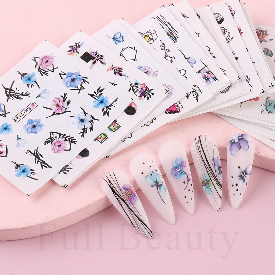 24pcs / Set Spring Summer nail - огляд і ціна Waterslide Decal Paper