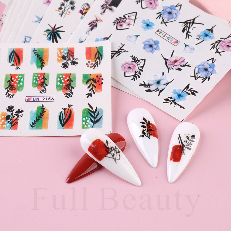 24pcs / Set Spring Summer nail - огляд і ціна Waterslide Decal Paper