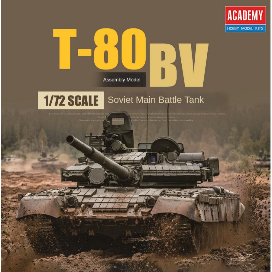AC13434 Academy 1/72 T-80BV So - огляд і ціна Model Kit Academy
